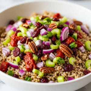 Amazing Brown Rice Salad - Acadia Parish Recipes