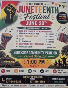 Juneteenth Festival Informational Flyer