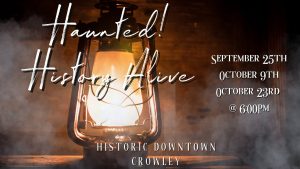 Advertisement for Haunted History Alive