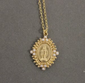 religious medal necklace