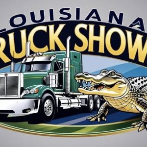 Louisiana Truck Shows Logo with big rig and alligator