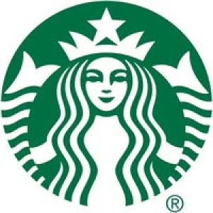 starbucks logo, green background